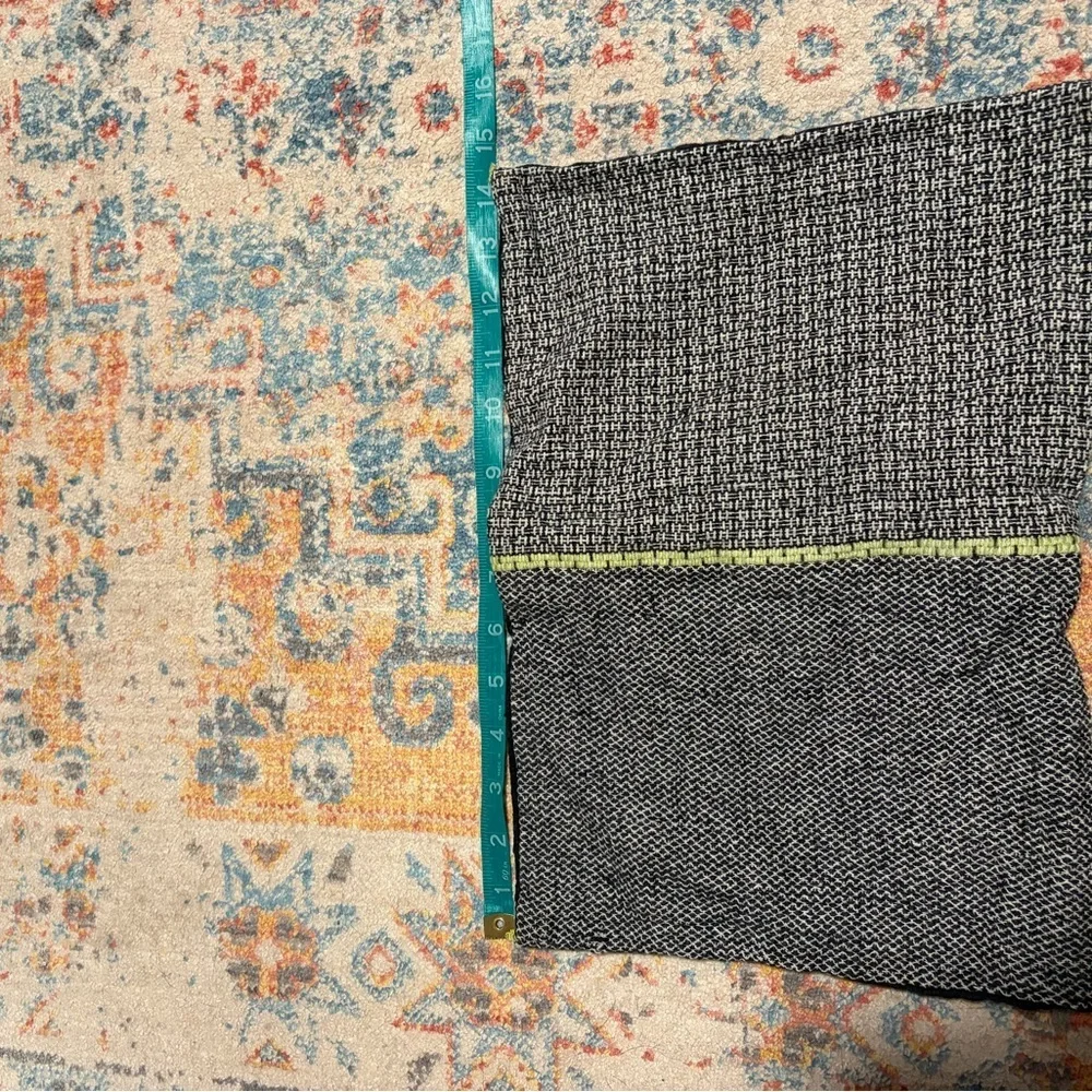 West Elm woven embroidered pillow cover
